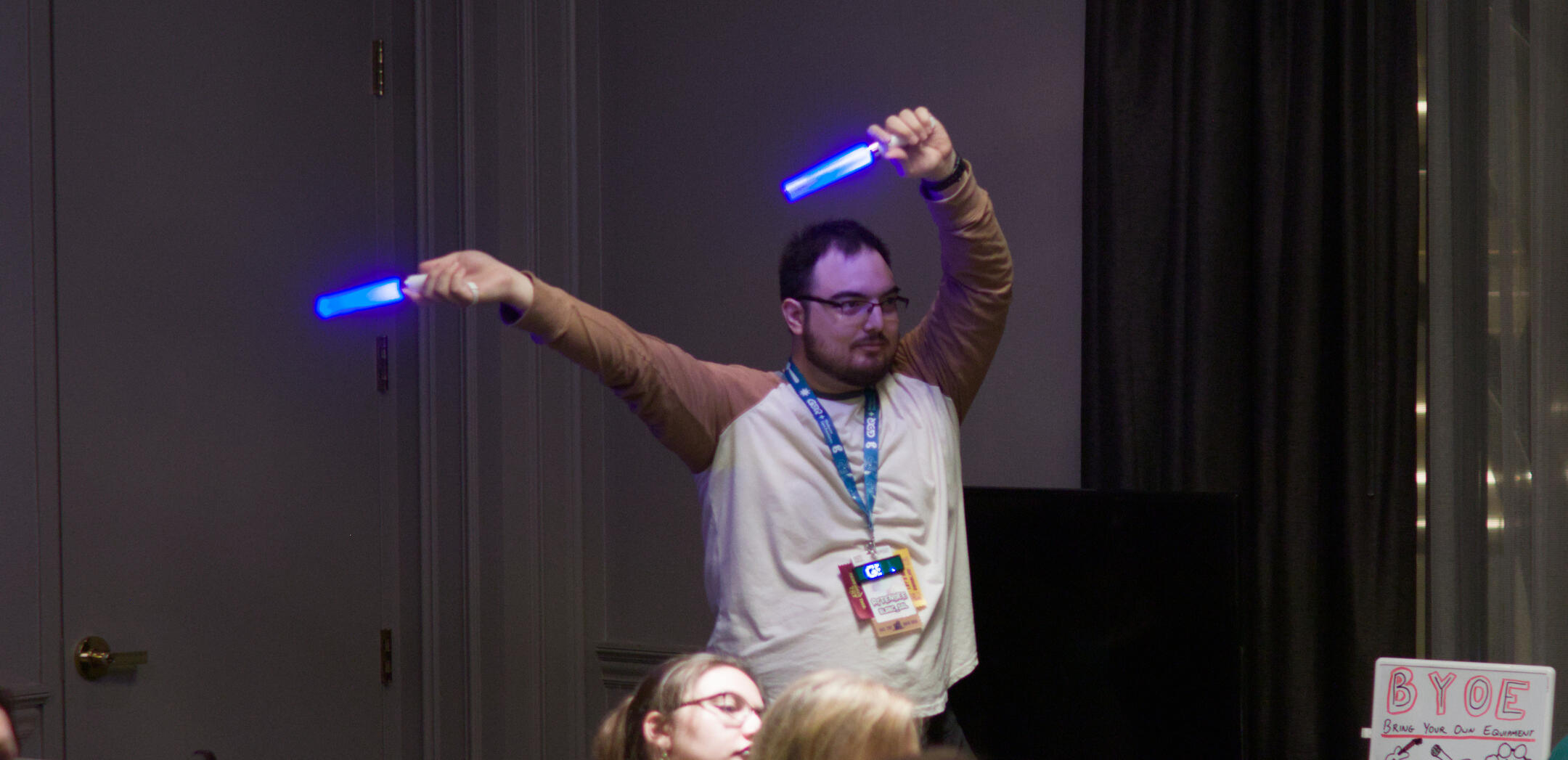 Binary Breakers members, photographed at the SGDQ meetup.