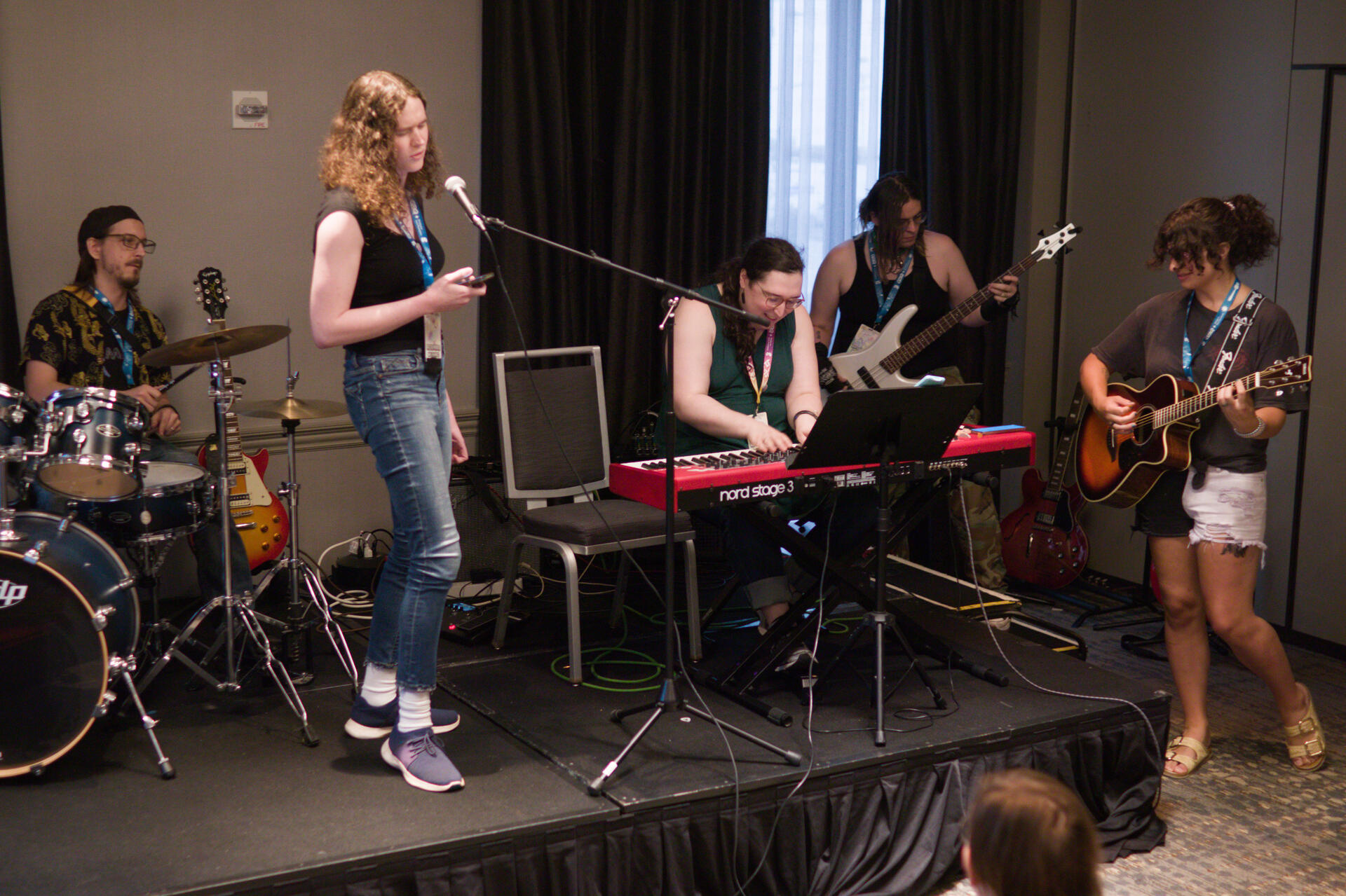 Binary Breakers members, photographed at the SGDQ meetup.